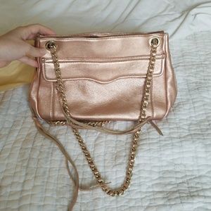 Rebecca Minkoff Metallic Leather Swing Bag